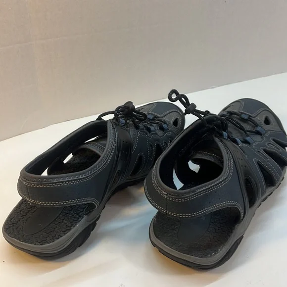 Ozark Trail Blue, Gray & Black Waterproof Hiking Trekking Sandals Size 13 - Picture 3 of 8